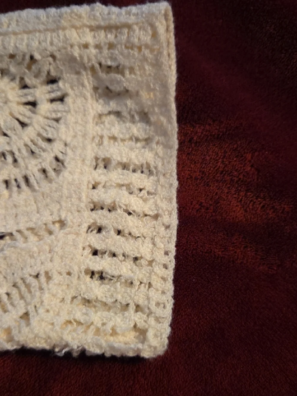 Cato Cream Crochet Flower And Circle Motif Short Sleeve Sweater - Picture 6 of 11